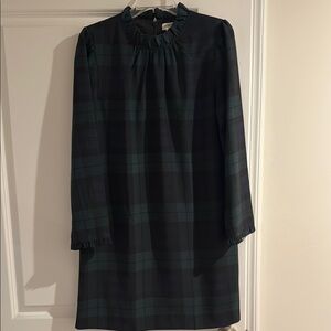 J crew plaid dress - green and blue - size 10